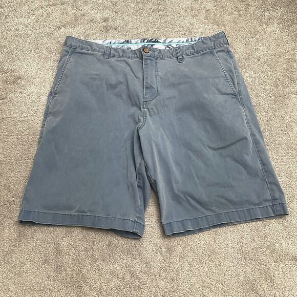 Tommy Bahama Other - Tommy Bahama Chino Shorts Mens 36 Blue Pockets Cotton Blend Casual Outdoor 38x10